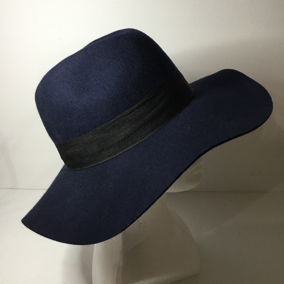 H & M Women’s Navy 100% Wool Hat Size L NWOT - Picture 3 of 7